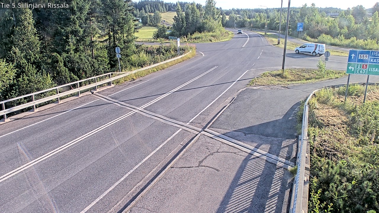 Weather Camera Image Road 5 Siilinjärvi, Rissala, Siilinjärvi, Pohjois-Savo