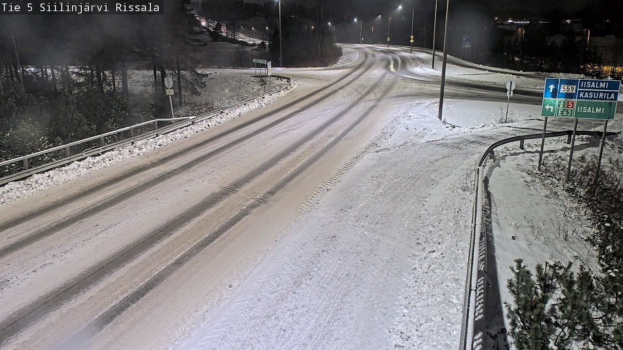 Weather Camera Image Road 5 Siilinjärvi, Rissala, Siilinjärvi, Pohjois-Savo