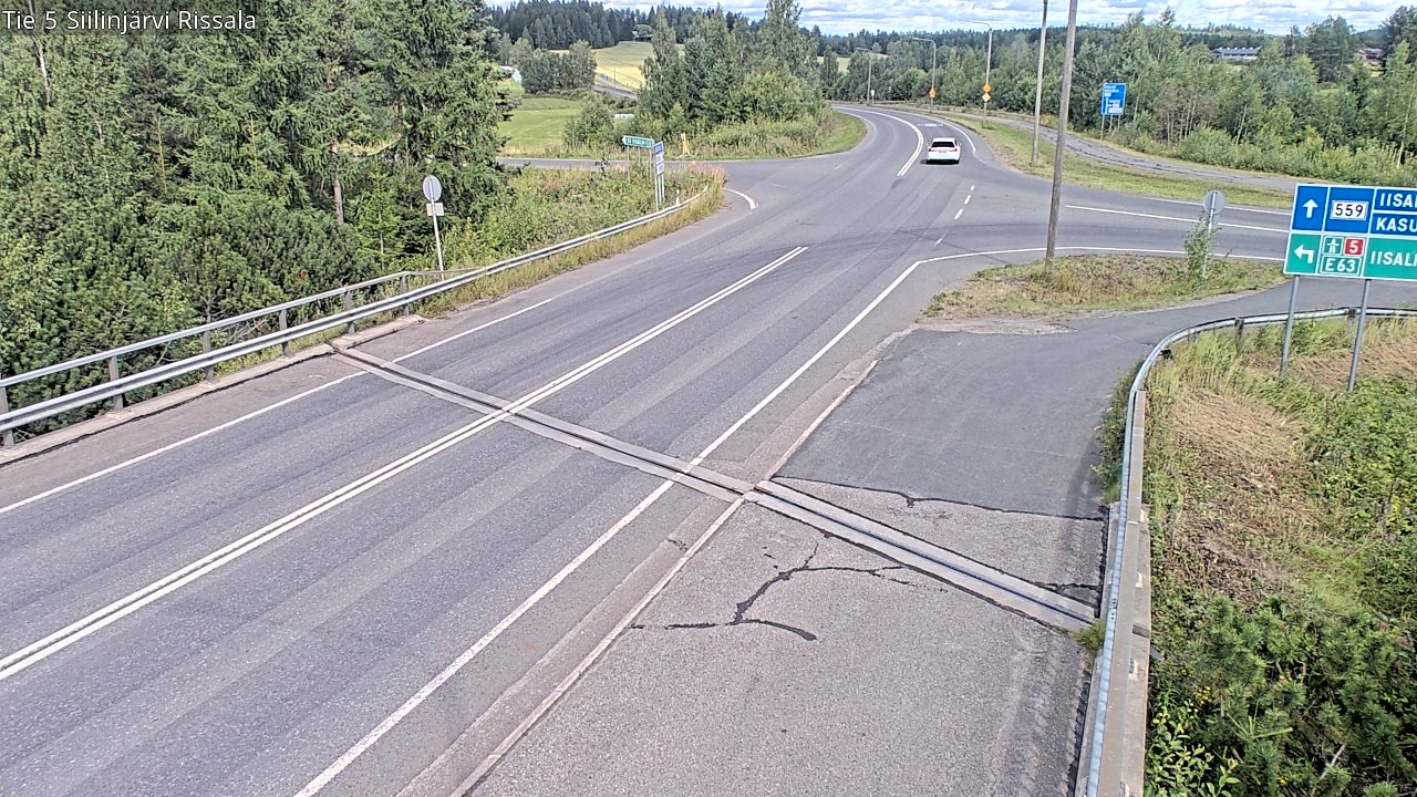 Weather Camera Image Road 5 Siilinjärvi, Rissala, Siilinjärvi, Pohjois-Savo