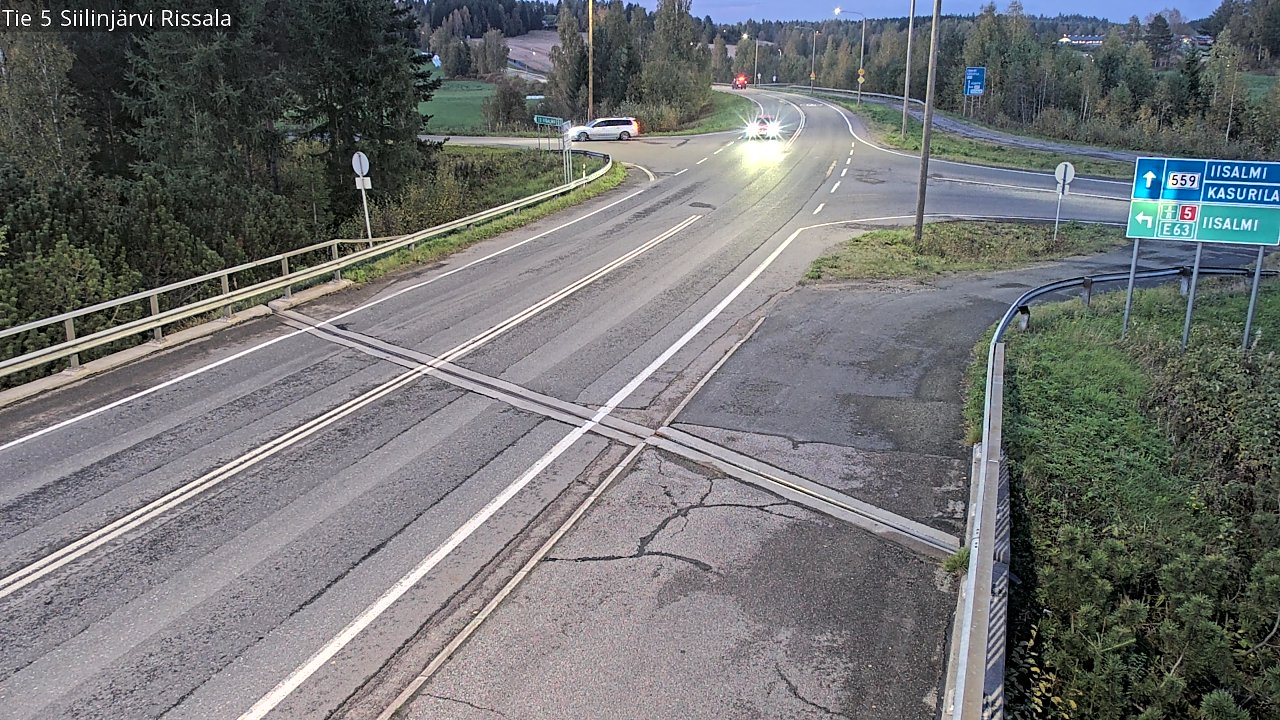 Weather Camera Image Road 5 Siilinjärvi, Rissala, Siilinjärvi, Pohjois-Savo