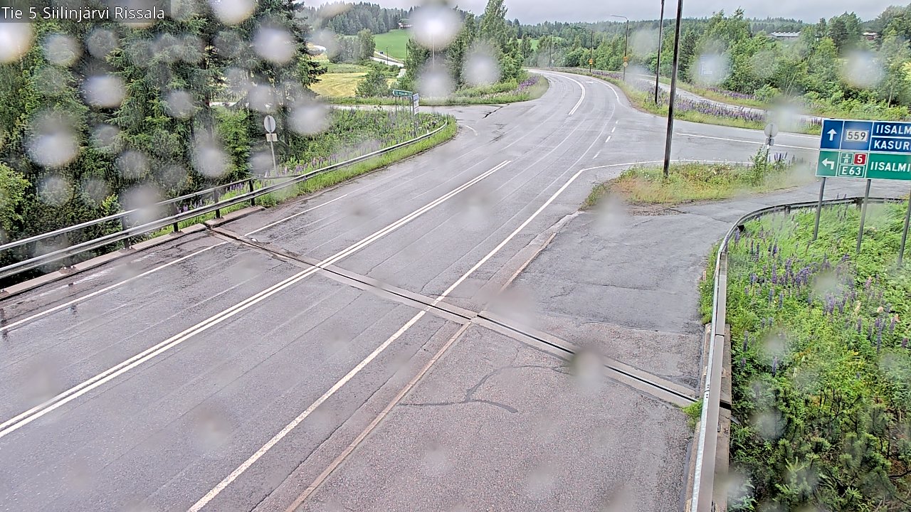 Weather Camera Image Road 5 Siilinjärvi, Rissala, Siilinjärvi, Pohjois-Savo