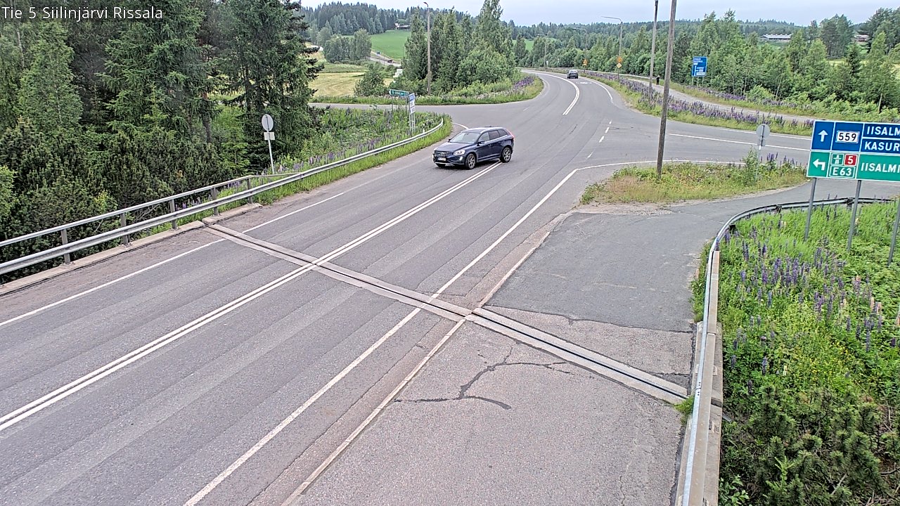 Weather Camera Image Road 5 Siilinjärvi, Rissala, Siilinjärvi, Pohjois-Savo