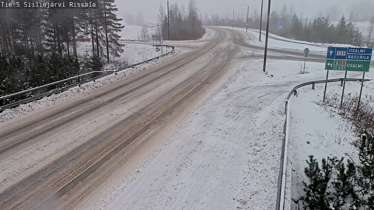 Weather Camera Image Road 5 Siilinjärvi, Rissala, Siilinjärvi, Pohjois-Savo