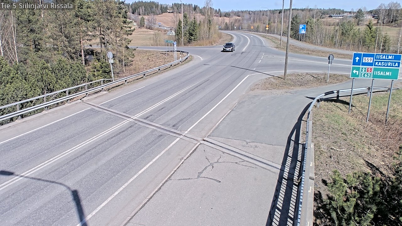 Weather Camera Image Väg 5 Siilinjärvi, Rissala, Siilinjärvi, Pohjois-Savo