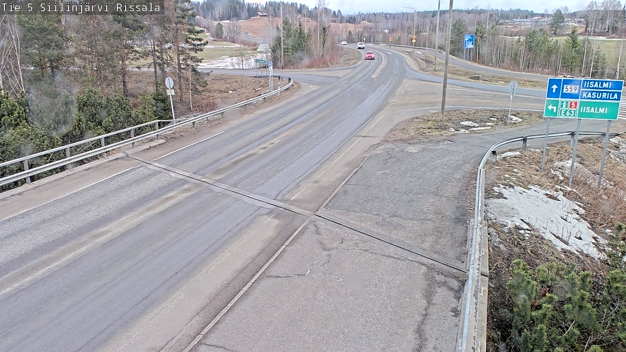 Weather Camera Image Road 5 Siilinjärvi, Rissala, Siilinjärvi, Pohjois-Savo