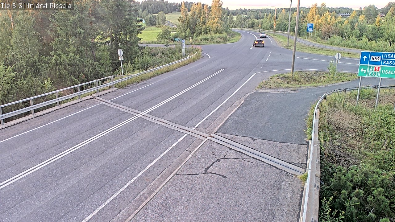 Weather Camera Image Road 5 Siilinjärvi, Rissala, Siilinjärvi, Pohjois-Savo