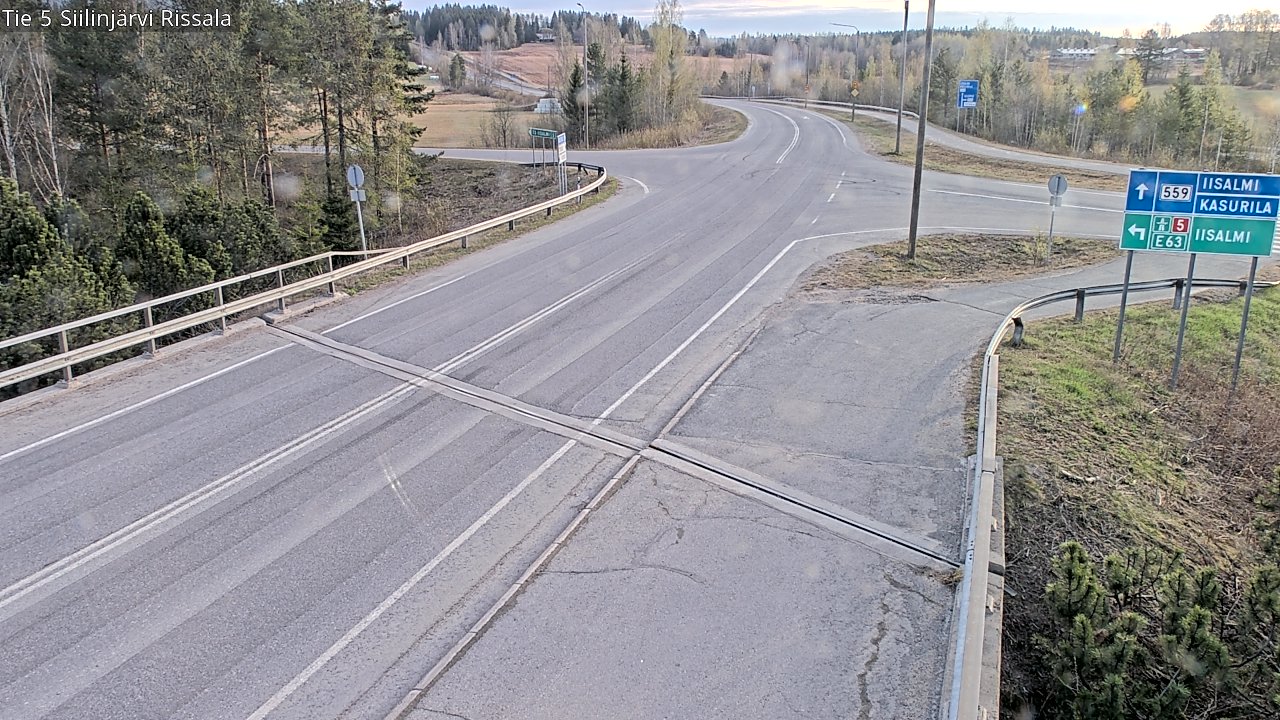 Weather Camera Image Road 5 Siilinjärvi, Rissala, Siilinjärvi, Pohjois-Savo
