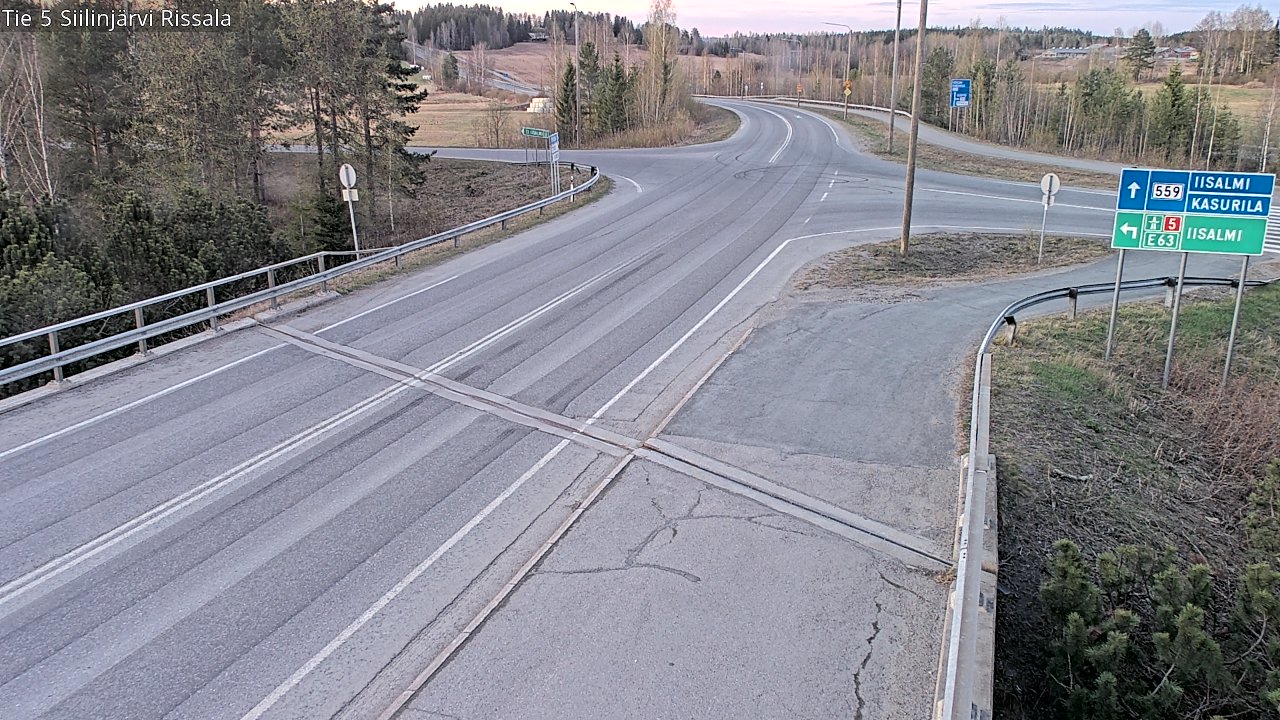 Weather Camera Image Väg 5 Siilinjärvi, Rissala, Siilinjärvi, Pohjois-Savo