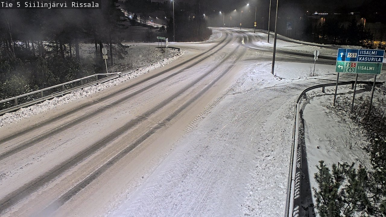 Weather Camera Image Road 5 Siilinjärvi, Rissala, Siilinjärvi, Pohjois-Savo