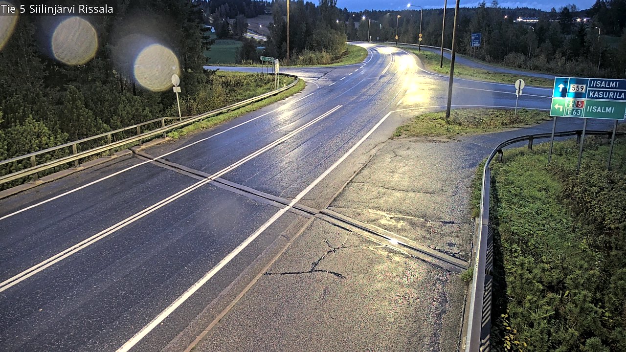 Weather Camera Image Road 5 Siilinjärvi, Rissala, Siilinjärvi, Pohjois-Savo