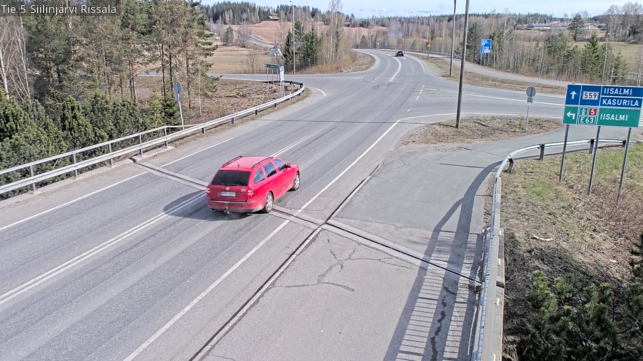 Weather Camera Image Väg 5 Siilinjärvi, Rissala, Siilinjärvi, Pohjois-Savo