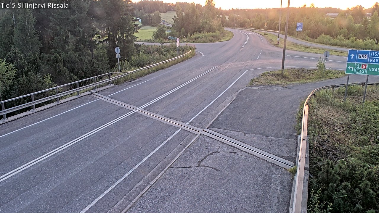 Weather Camera Image Road 5 Siilinjärvi, Rissala, Siilinjärvi, Pohjois-Savo