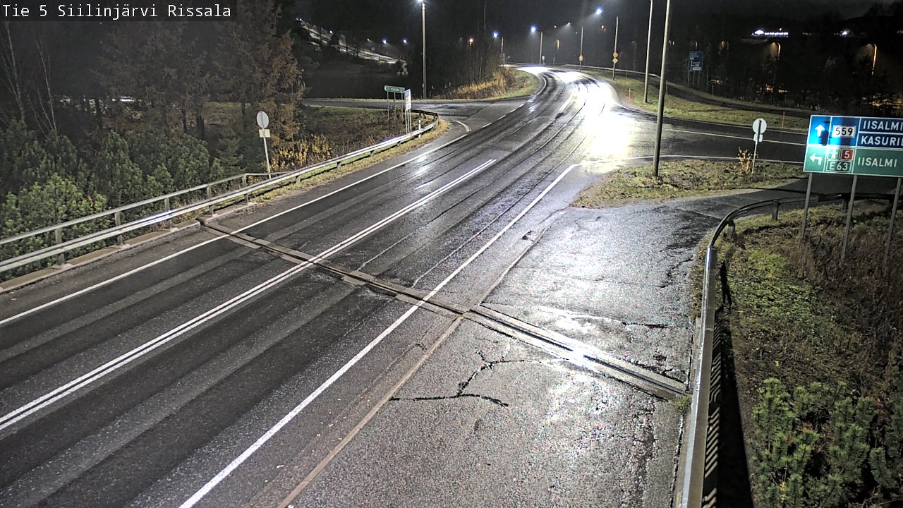 Weather Camera Image Road 5 Siilinjärvi, Rissala, Siilinjärvi, Pohjois-Savo