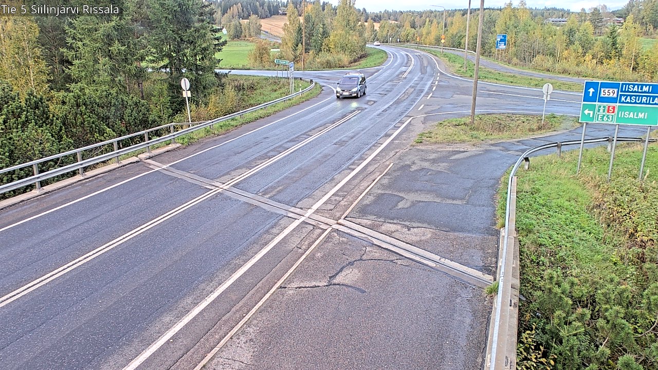 Weather Camera Image Road 5 Siilinjärvi, Rissala, Siilinjärvi, Pohjois-Savo