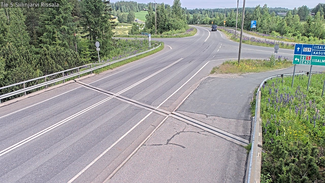Weather Camera Image Road 5 Siilinjärvi, Rissala, Siilinjärvi, Pohjois-Savo