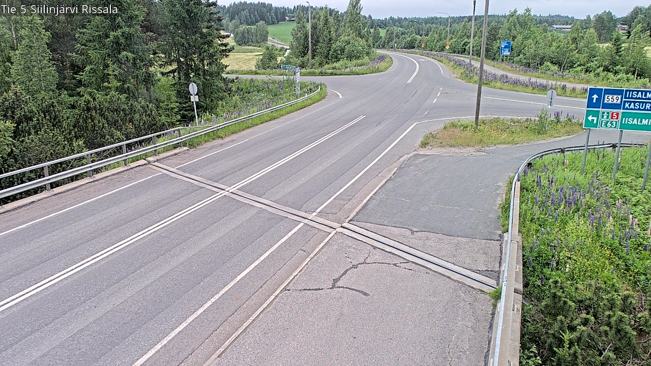 Weather Camera Image Road 5 Siilinjärvi, Rissala, Siilinjärvi, Pohjois-Savo
