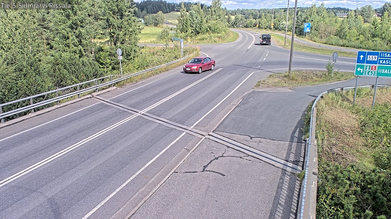 Weather Camera Image Road 5 Siilinjärvi, Rissala, Siilinjärvi, Pohjois-Savo