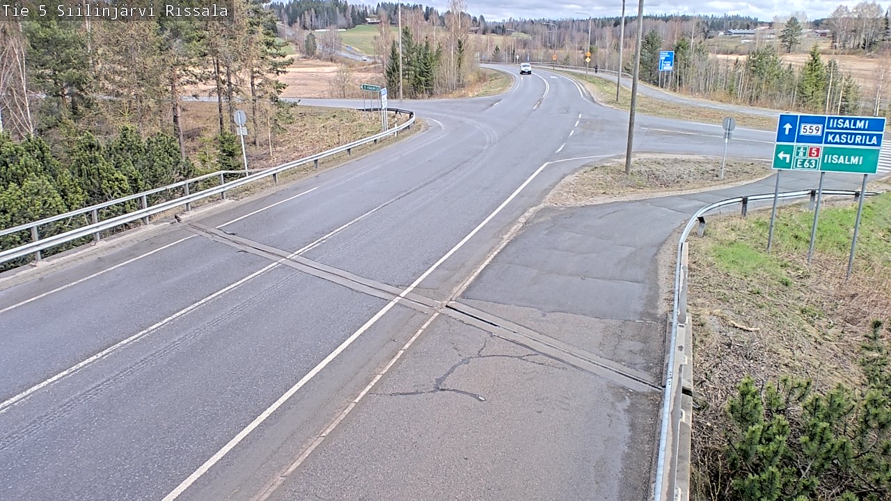 Weather Camera Image Väg 5 Siilinjärvi, Rissala, Siilinjärvi, Pohjois-Savo
