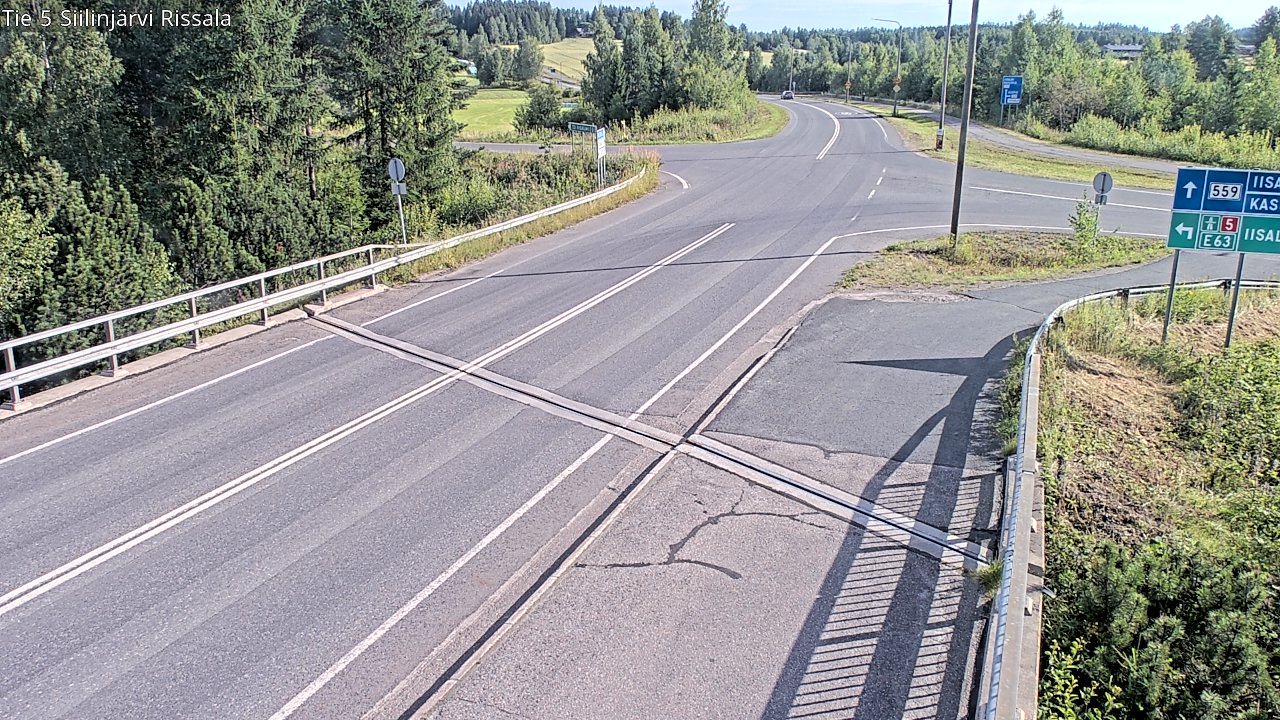 Weather Camera Image Road 5 Siilinjärvi, Rissala, Siilinjärvi, Pohjois-Savo