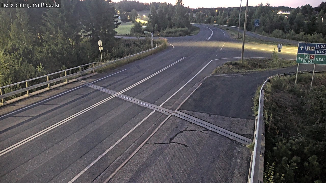 Weather Camera Image Road 5 Siilinjärvi, Rissala, Siilinjärvi, Pohjois-Savo