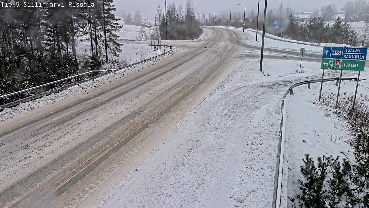 Weather Camera Image Road 5 Siilinjärvi, Rissala, Siilinjärvi, Pohjois-Savo