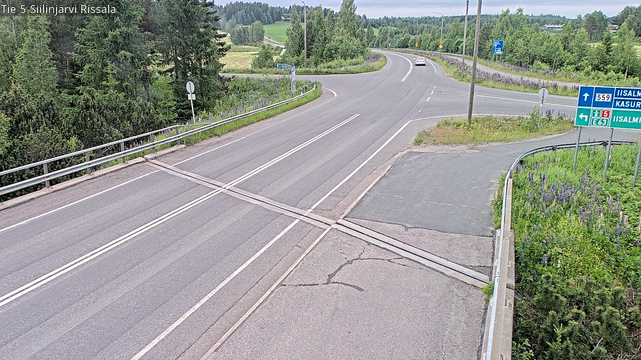 Weather Camera Image Road 5 Siilinjärvi, Rissala, Siilinjärvi, Pohjois-Savo