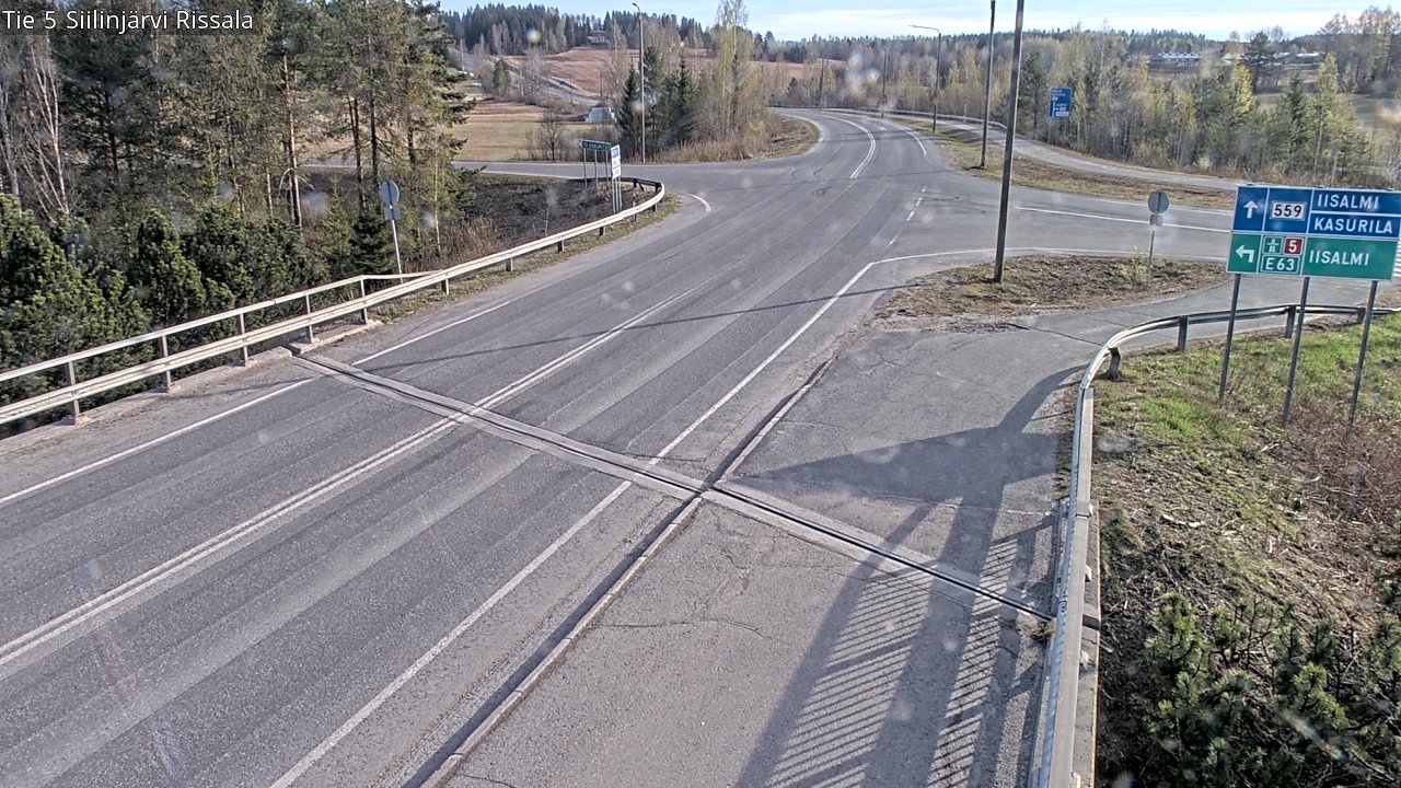 Weather Camera Image Road 5 Siilinjärvi, Rissala, Siilinjärvi, Pohjois-Savo