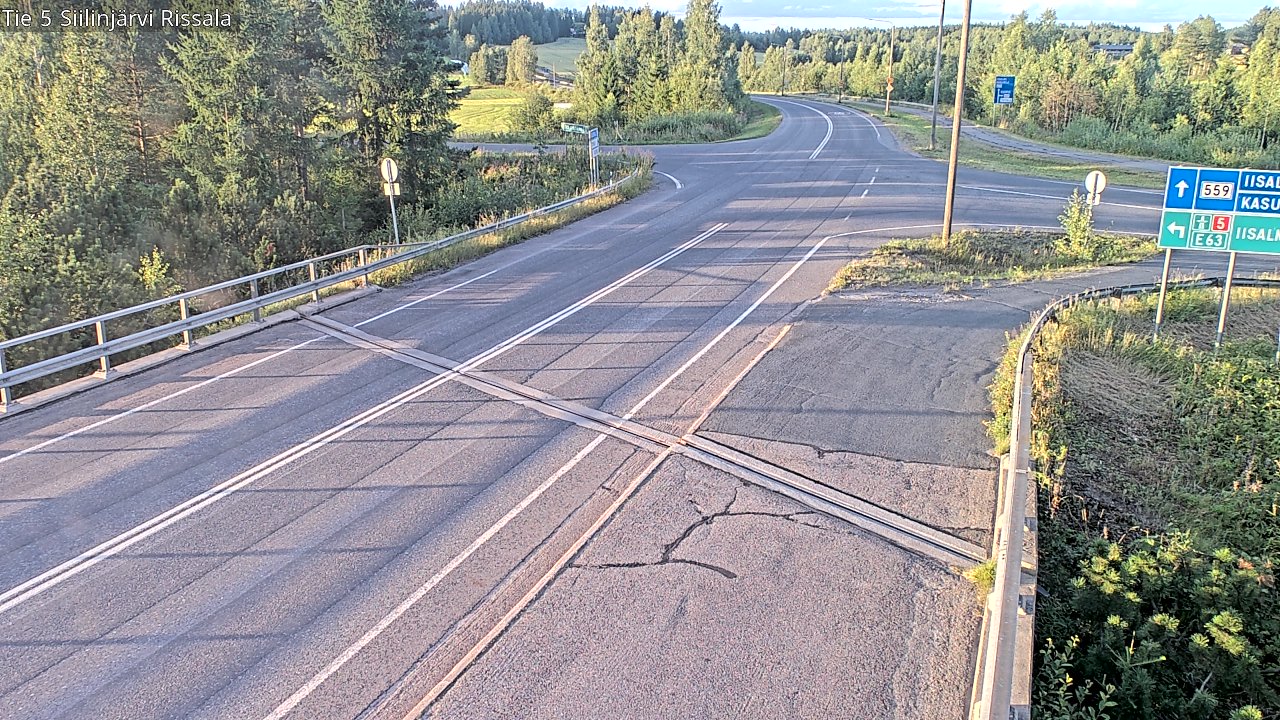 Weather Camera Image Road 5 Siilinjärvi, Rissala, Siilinjärvi, Pohjois-Savo