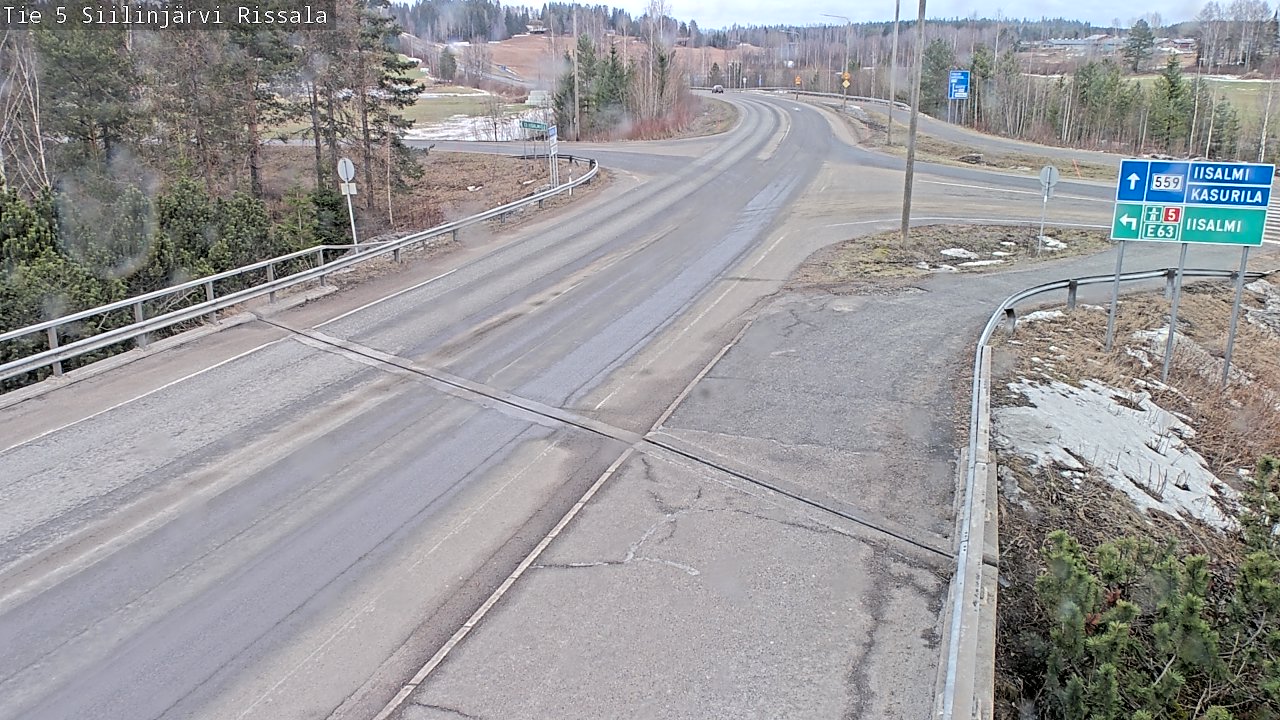 Weather Camera Image Road 5 Siilinjärvi, Rissala, Siilinjärvi, Pohjois-Savo