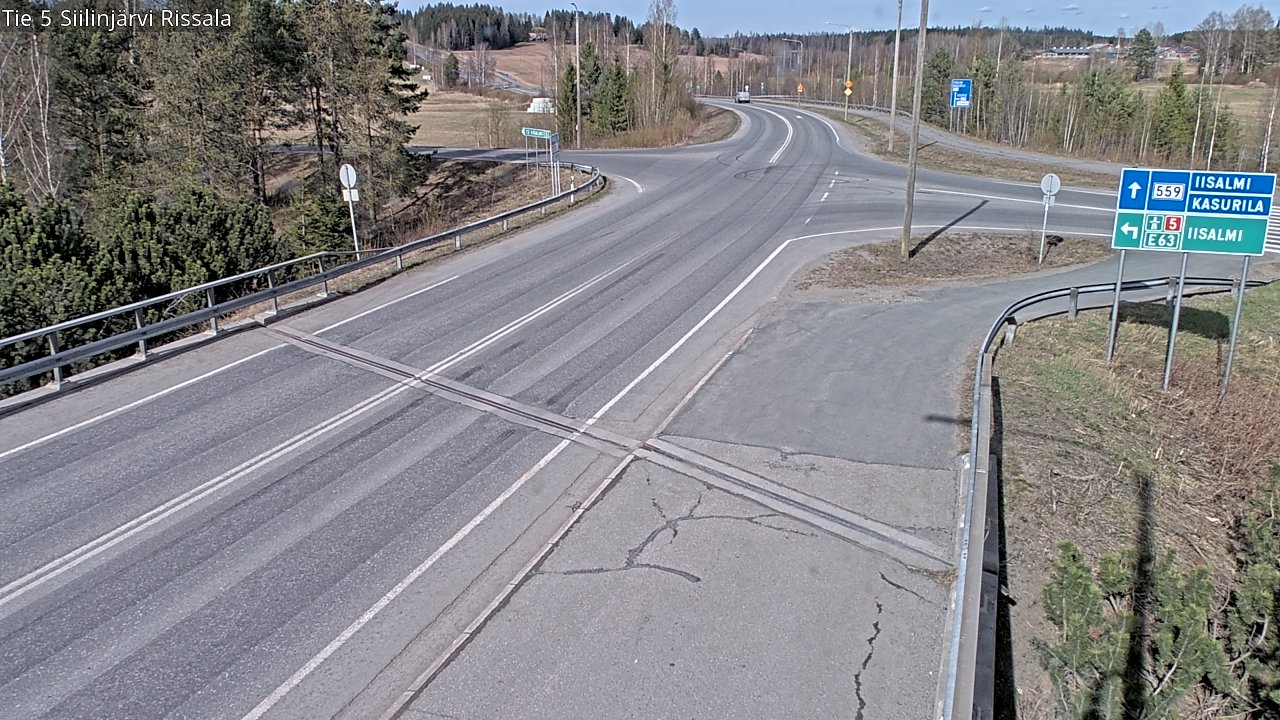 Weather Camera Image Väg 5 Siilinjärvi, Rissala, Siilinjärvi, Pohjois-Savo