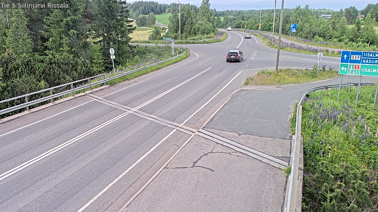Weather Camera Image Road 5 Siilinjärvi, Rissala, Siilinjärvi, Pohjois-Savo