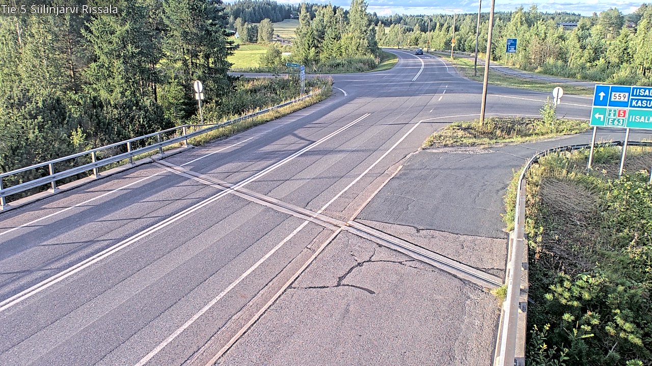 Weather Camera Image Road 5 Siilinjärvi, Rissala, Siilinjärvi, Pohjois-Savo