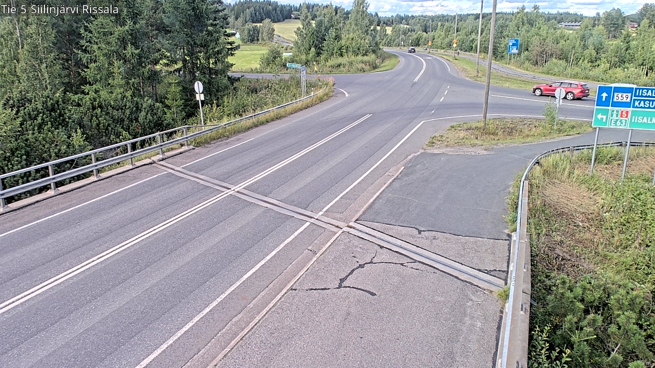 Weather Camera Image Road 5 Siilinjärvi, Rissala, Siilinjärvi, Pohjois-Savo