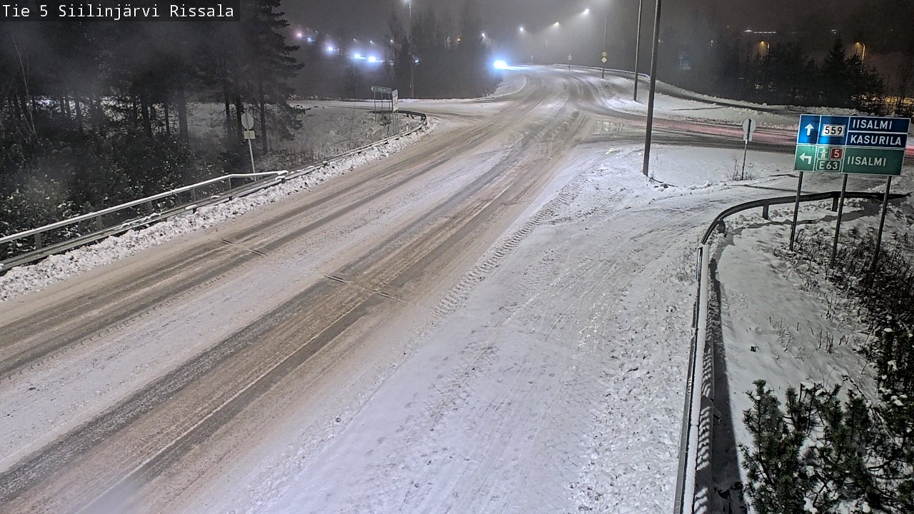 Weather Camera Image Road 5 Siilinjärvi, Rissala, Siilinjärvi, Pohjois-Savo
