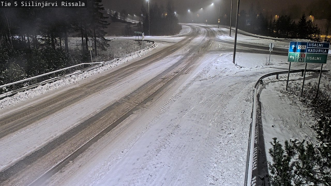 Weather Camera Image Road 5 Siilinjärvi, Rissala, Siilinjärvi, Pohjois-Savo
