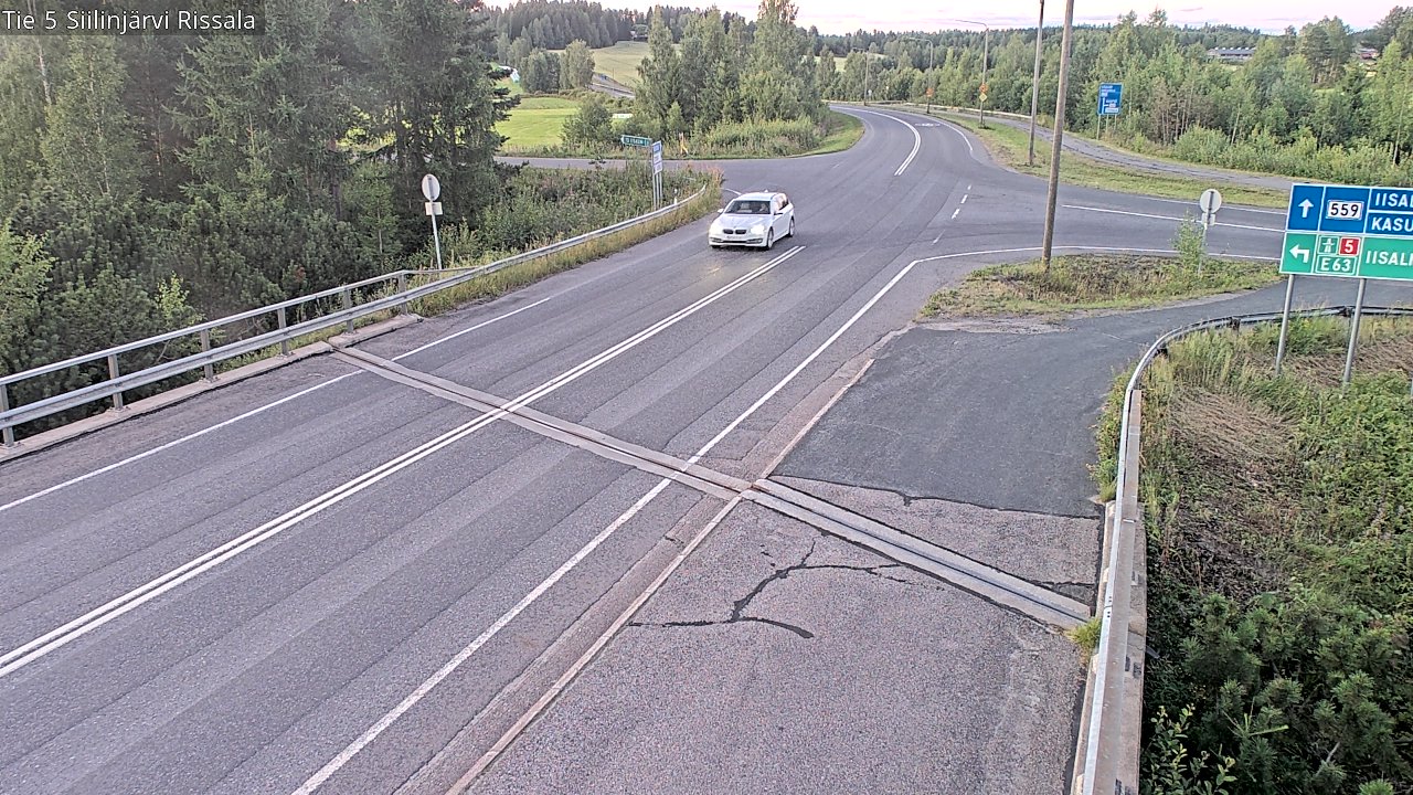 Weather Camera Image Road 5 Siilinjärvi, Rissala, Siilinjärvi, Pohjois-Savo