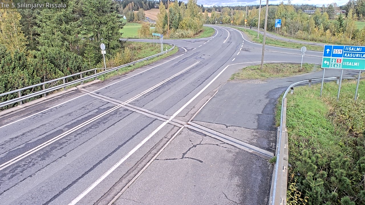 Weather Camera Image Road 5 Siilinjärvi, Rissala, Siilinjärvi, Pohjois-Savo