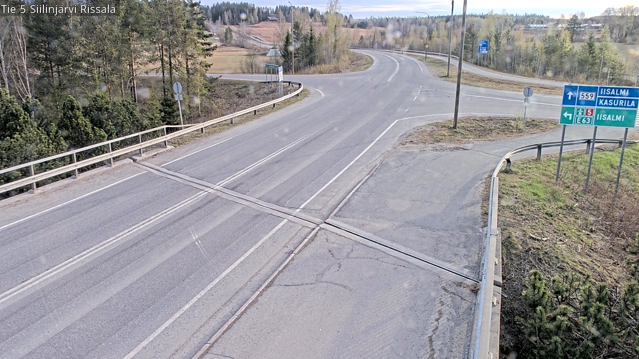 Weather Camera Image Road 5 Siilinjärvi, Rissala, Siilinjärvi, Pohjois-Savo