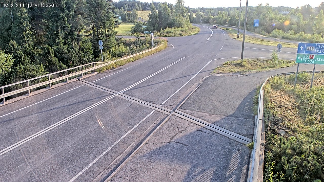 Weather Camera Image Road 5 Siilinjärvi, Rissala, Siilinjärvi, Pohjois-Savo