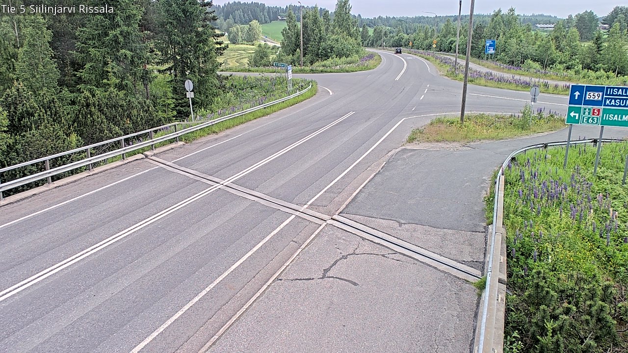 Weather Camera Image Road 5 Siilinjärvi, Rissala, Siilinjärvi, Pohjois-Savo