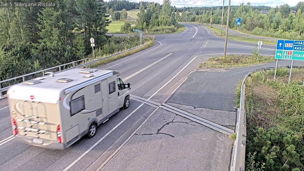 Weather Camera Image Road 5 Siilinjärvi, Rissala, Siilinjärvi, Pohjois-Savo