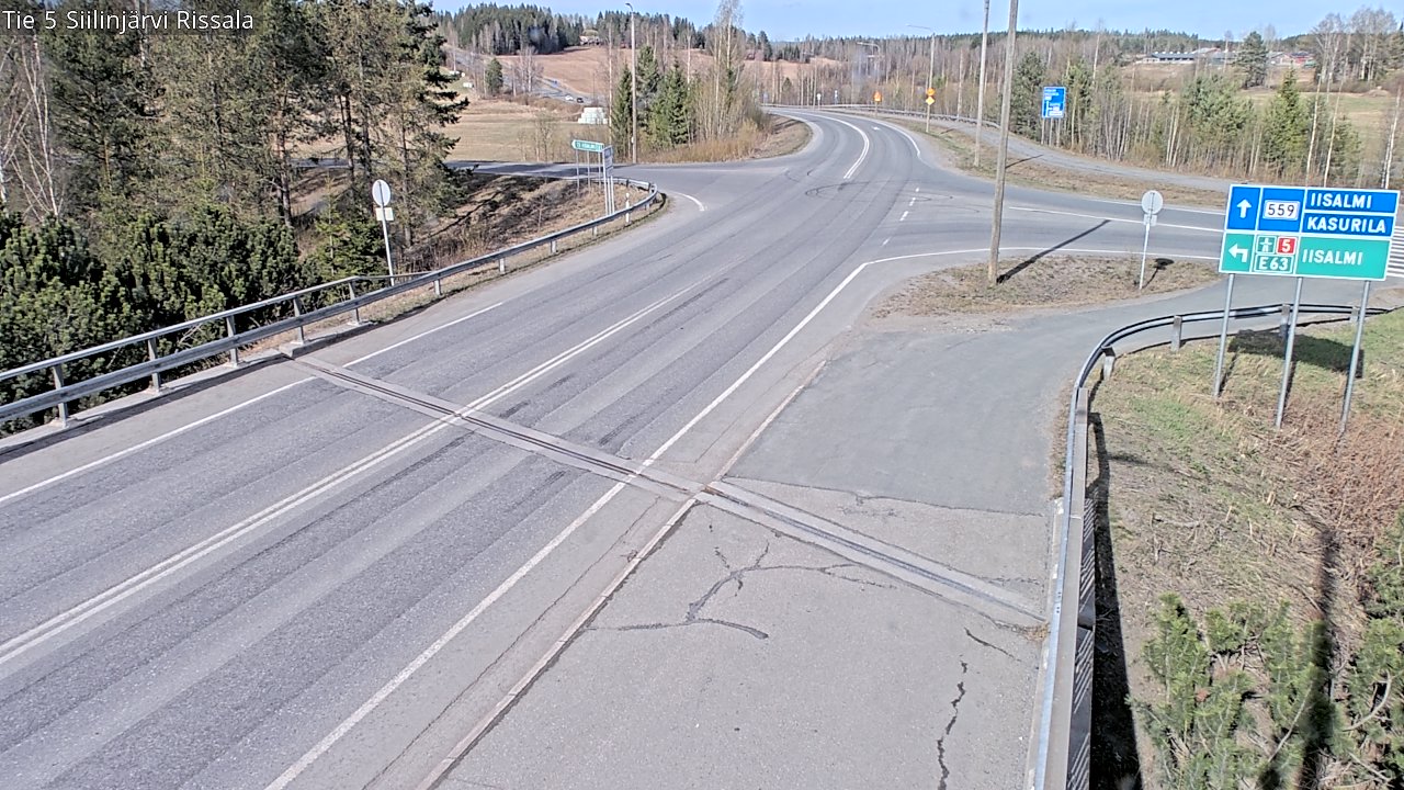 Weather Camera Image Väg 5 Siilinjärvi, Rissala, Siilinjärvi, Pohjois-Savo