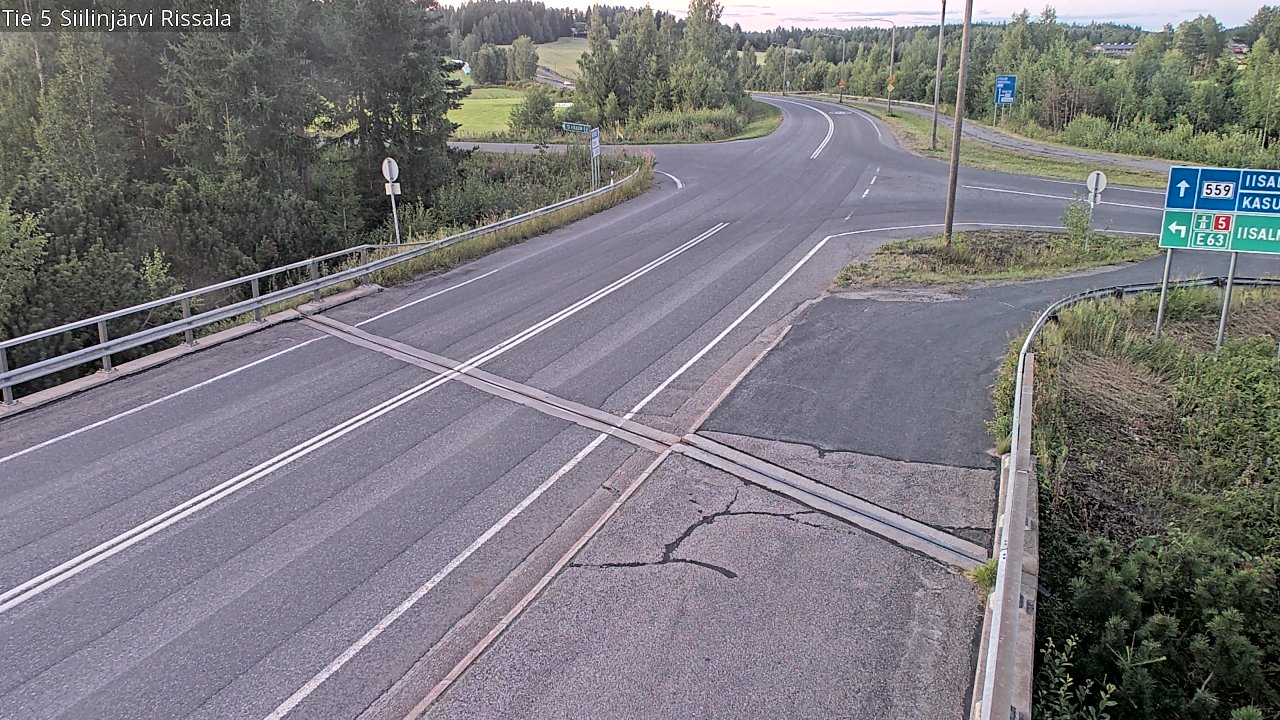 Weather Camera Image Road 5 Siilinjärvi, Rissala, Siilinjärvi, Pohjois-Savo