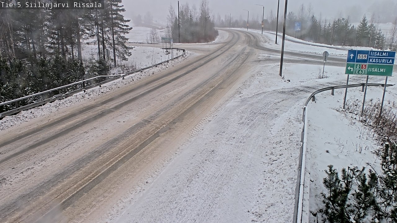 Weather Camera Image Road 5 Siilinjärvi, Rissala, Siilinjärvi, Pohjois-Savo