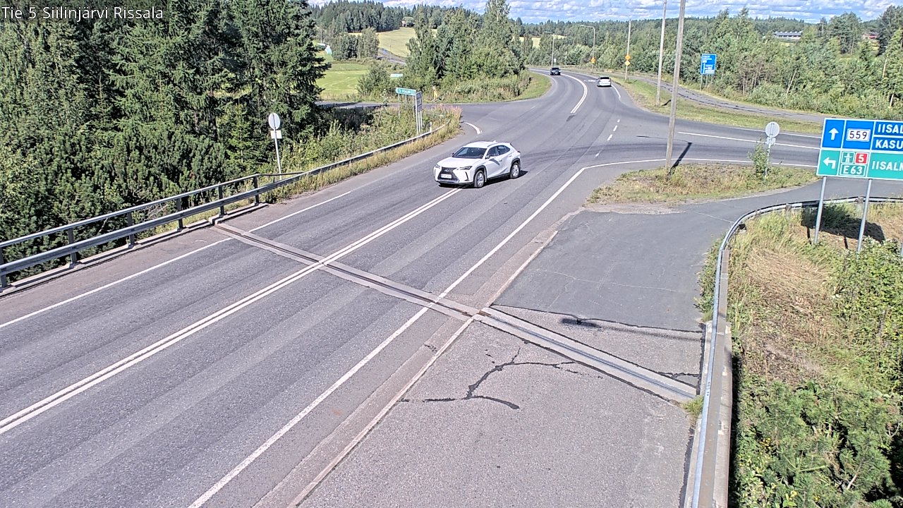Weather Camera Image Road 5 Siilinjärvi, Rissala, Siilinjärvi, Pohjois-Savo