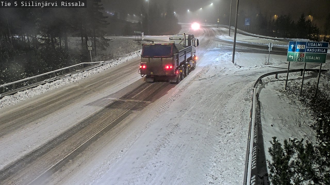 Weather Camera Image Road 5 Siilinjärvi, Rissala, Siilinjärvi, Pohjois-Savo