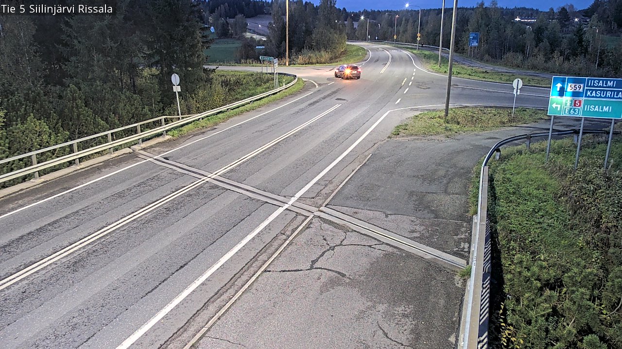 Weather Camera Image Road 5 Siilinjärvi, Rissala, Siilinjärvi, Pohjois-Savo