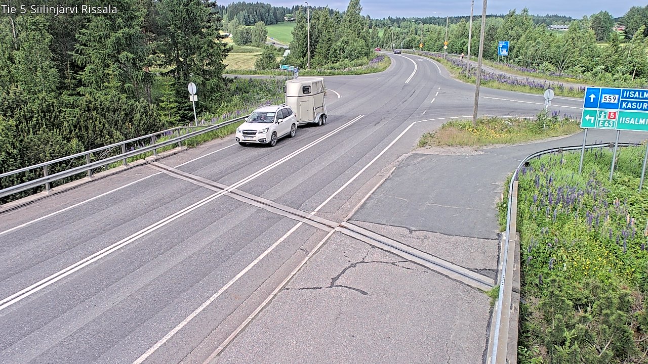 Weather Camera Image Road 5 Siilinjärvi, Rissala, Siilinjärvi, Pohjois-Savo