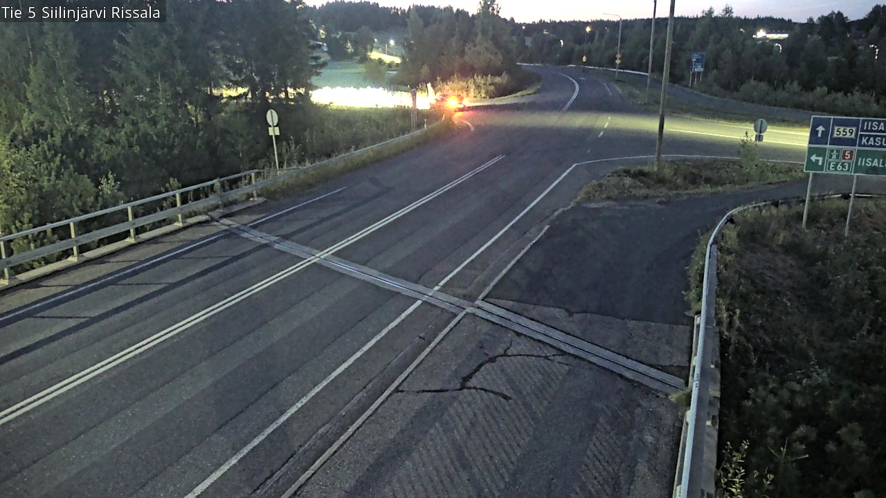Weather Camera Image Road 5 Siilinjärvi, Rissala, Siilinjärvi, Pohjois-Savo