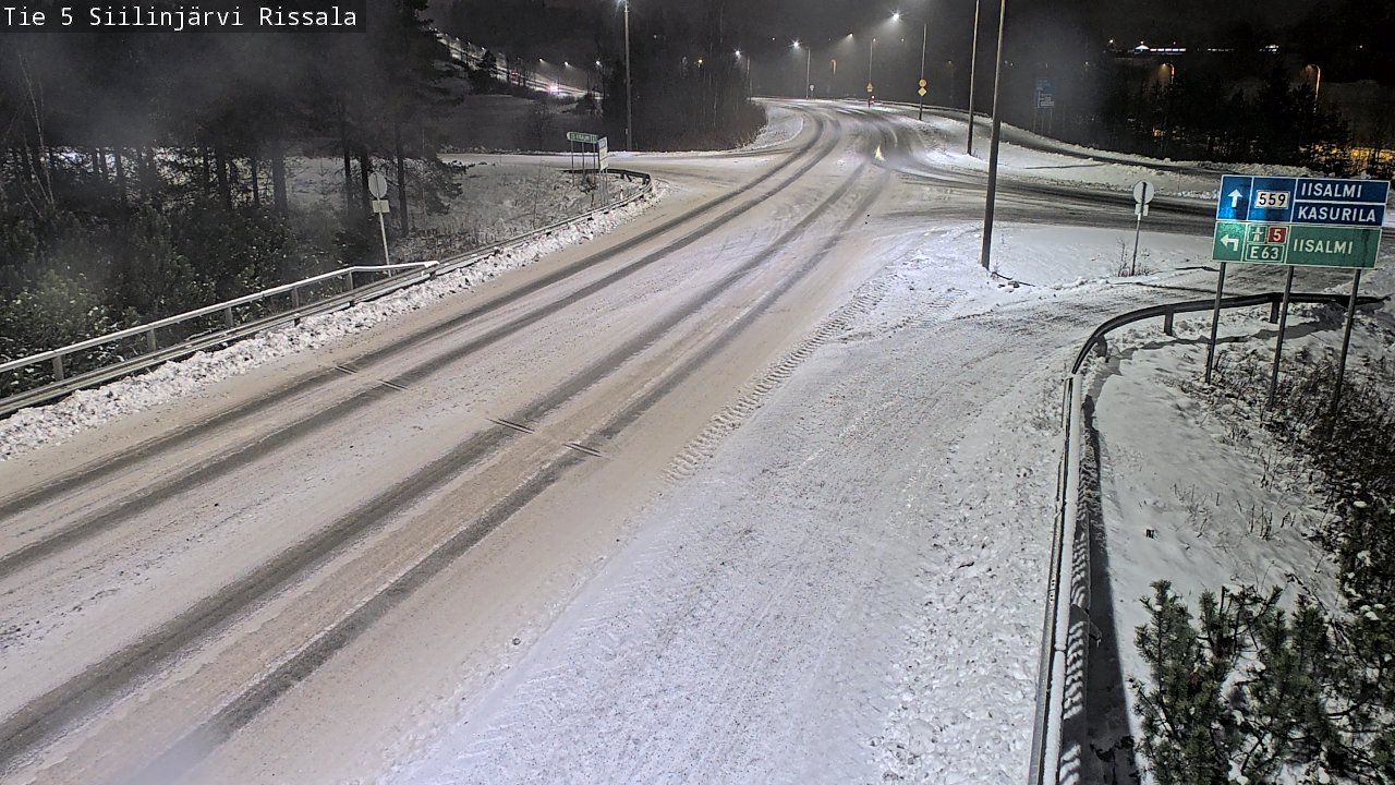 Weather Camera Image Road 5 Siilinjärvi, Rissala, Siilinjärvi, Pohjois-Savo